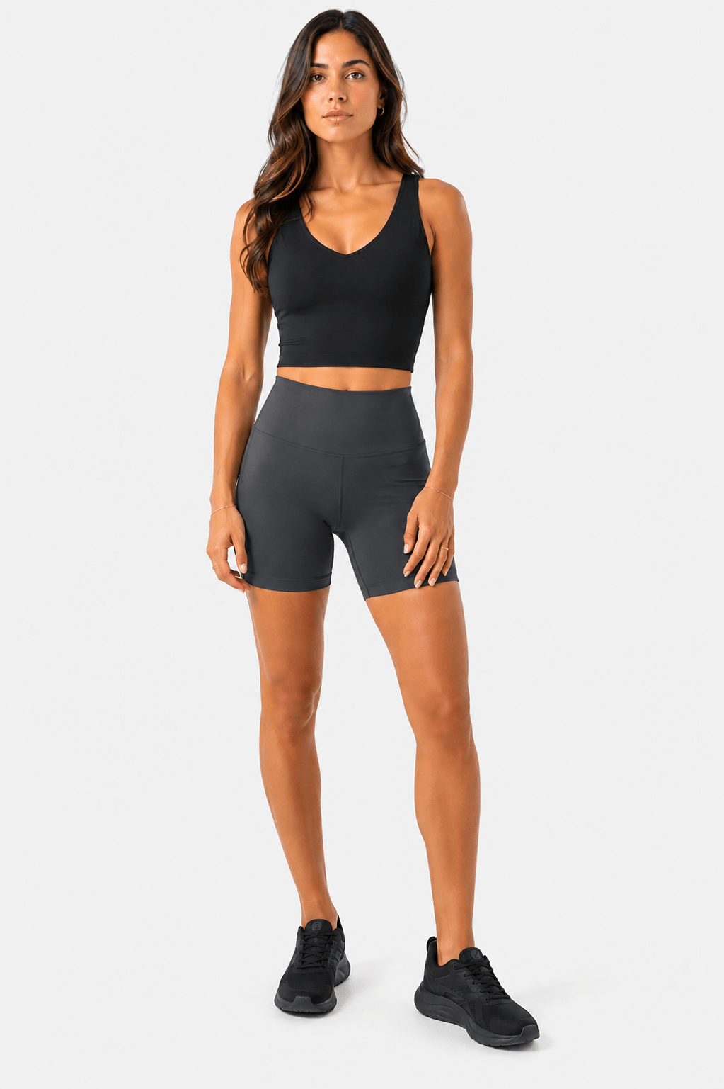 Gray Neoflex Biker Short - Sigma Fit