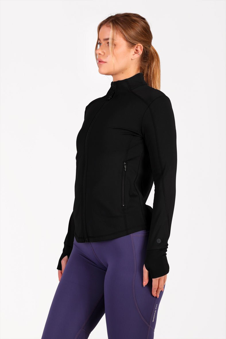 Quick Zip Jacket Black - Sigma Fit
