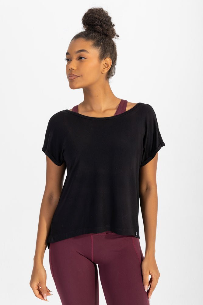 Black Pilates Tee - Sigma Fit