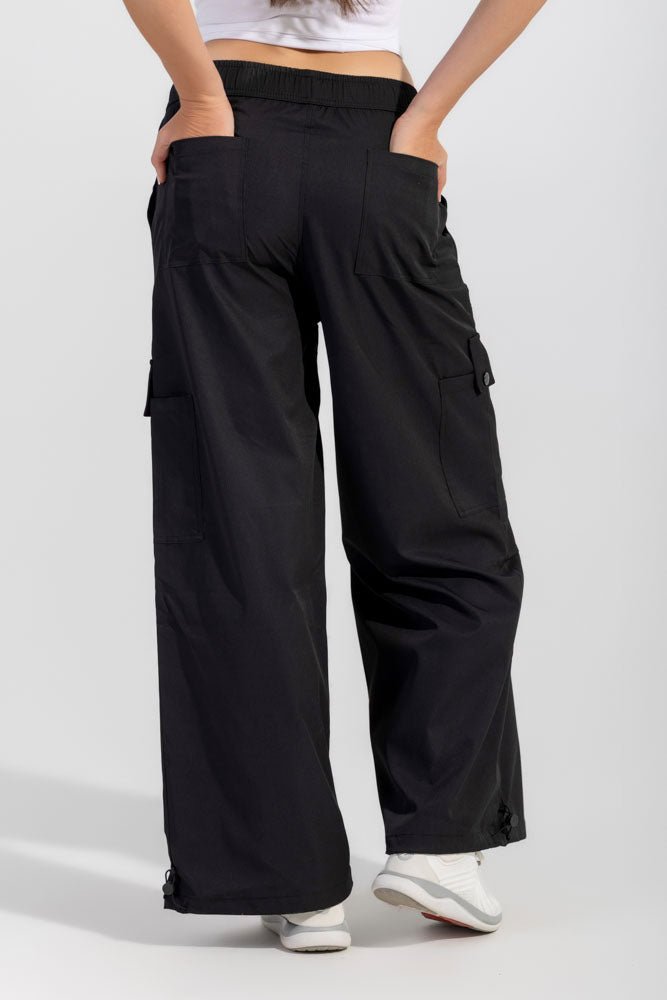 Black Stop Drop Cargo Pants - Sigma Fit