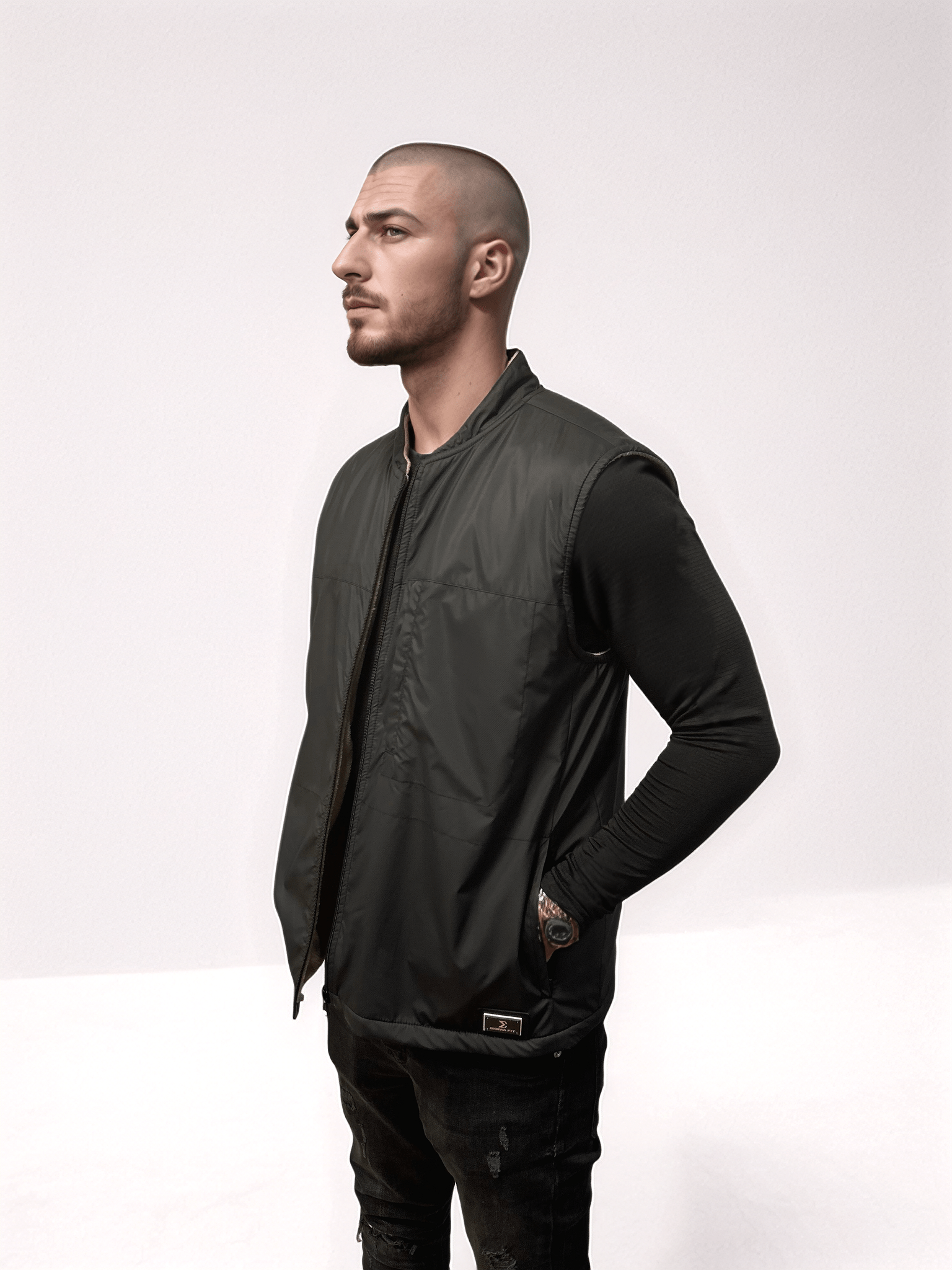Black/Beige Reversible Pro Vest - Sigma Fit