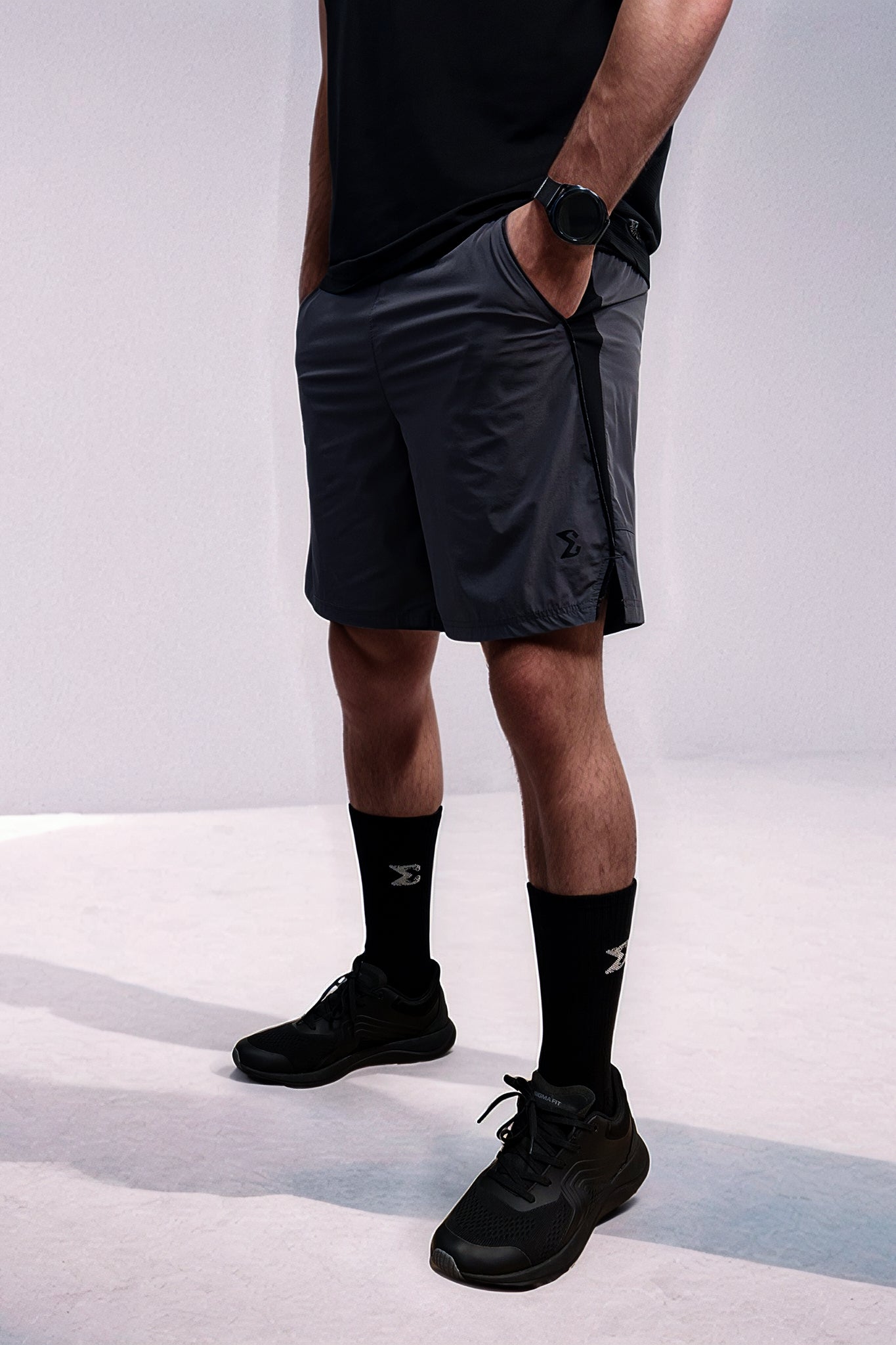Dark Gray Endurance Training Short - Sigma Fit