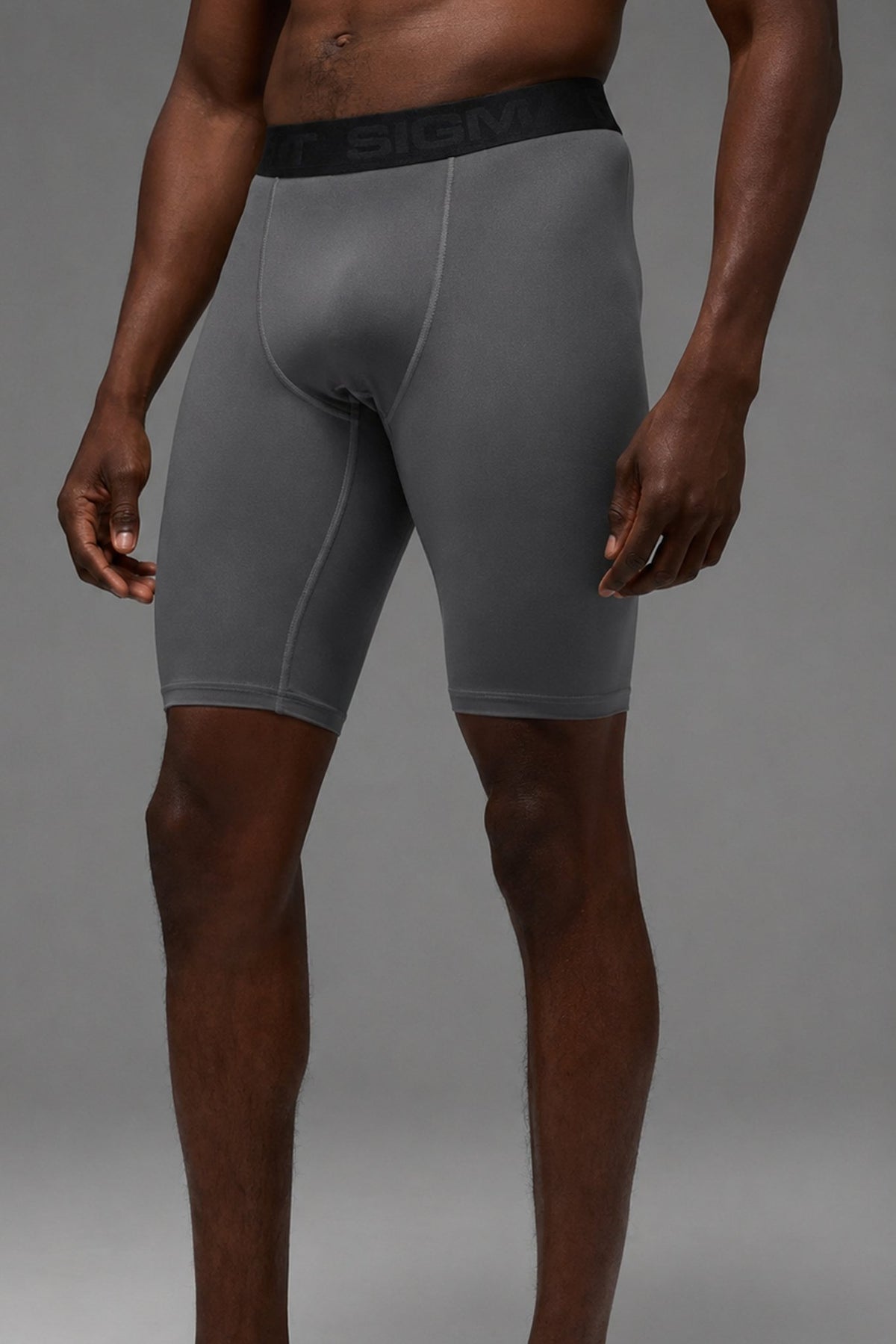 Gray Compression Shorts - Sigma Fit