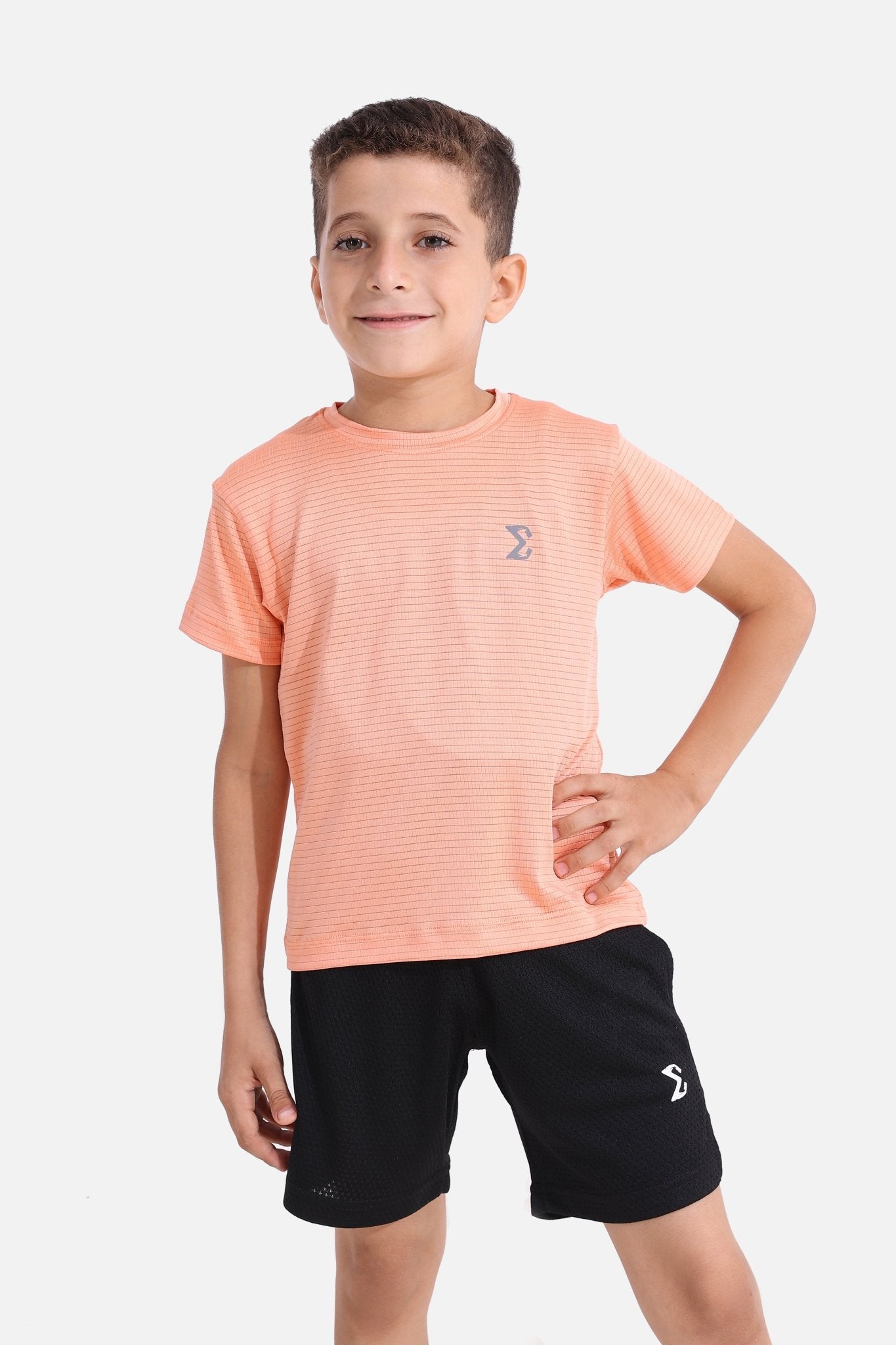 Kids Peach Pink Nimble T-Shirt - Sigma Fit