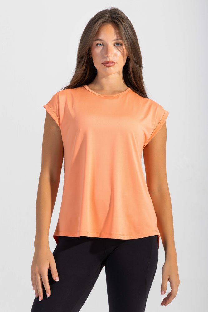 Peach Pink Comfy Tee - Sigma Fit