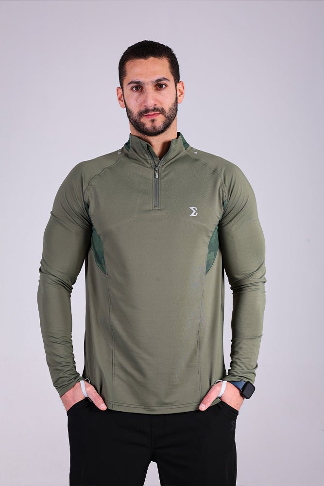 Space Quarter Zipper Army - Sigma Fit