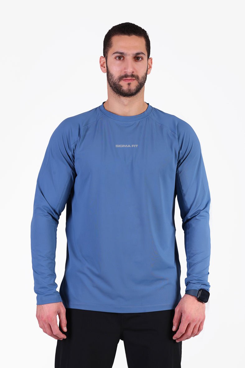 Warm Lock Tee Petrol Blue - Sigma Fit