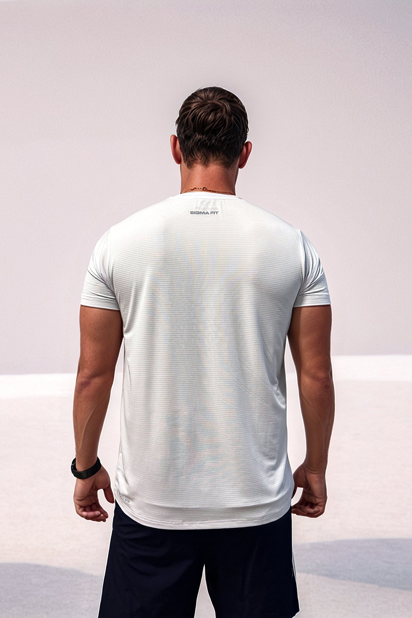 White Racket Sports Tee - Sigma Fit