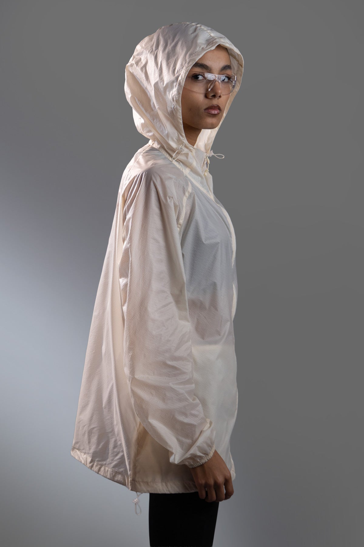 Windbreaker Jacket Off White - Sigma Fit