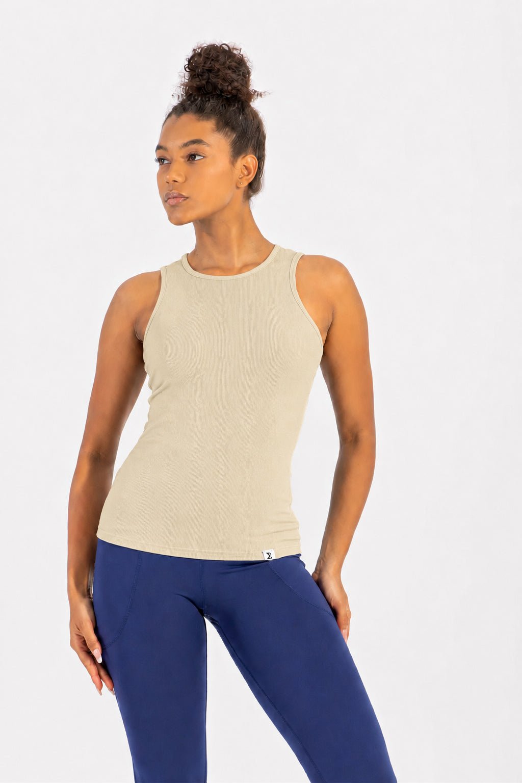 Yellow Daily Rib Tank Top - Sigma Fit
